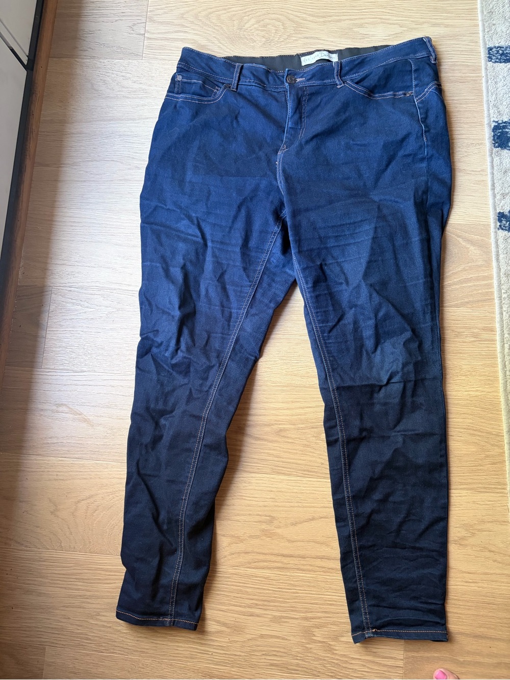 Cato Women's Straight Leg Jeans in Dark Blue